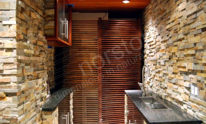 Natural Stacked Stone Veneer Cellar